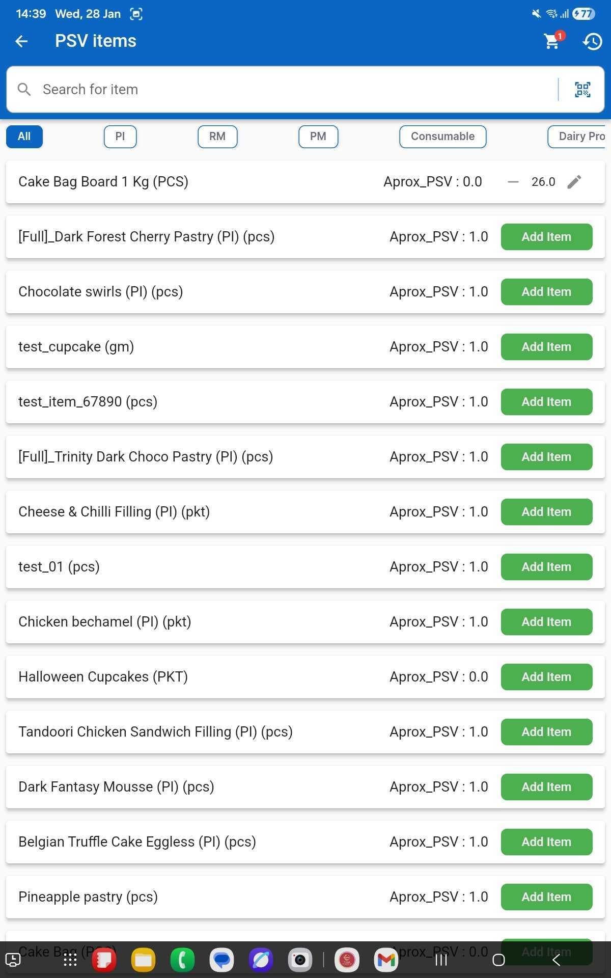 Cloud Kitchen App Interface 2