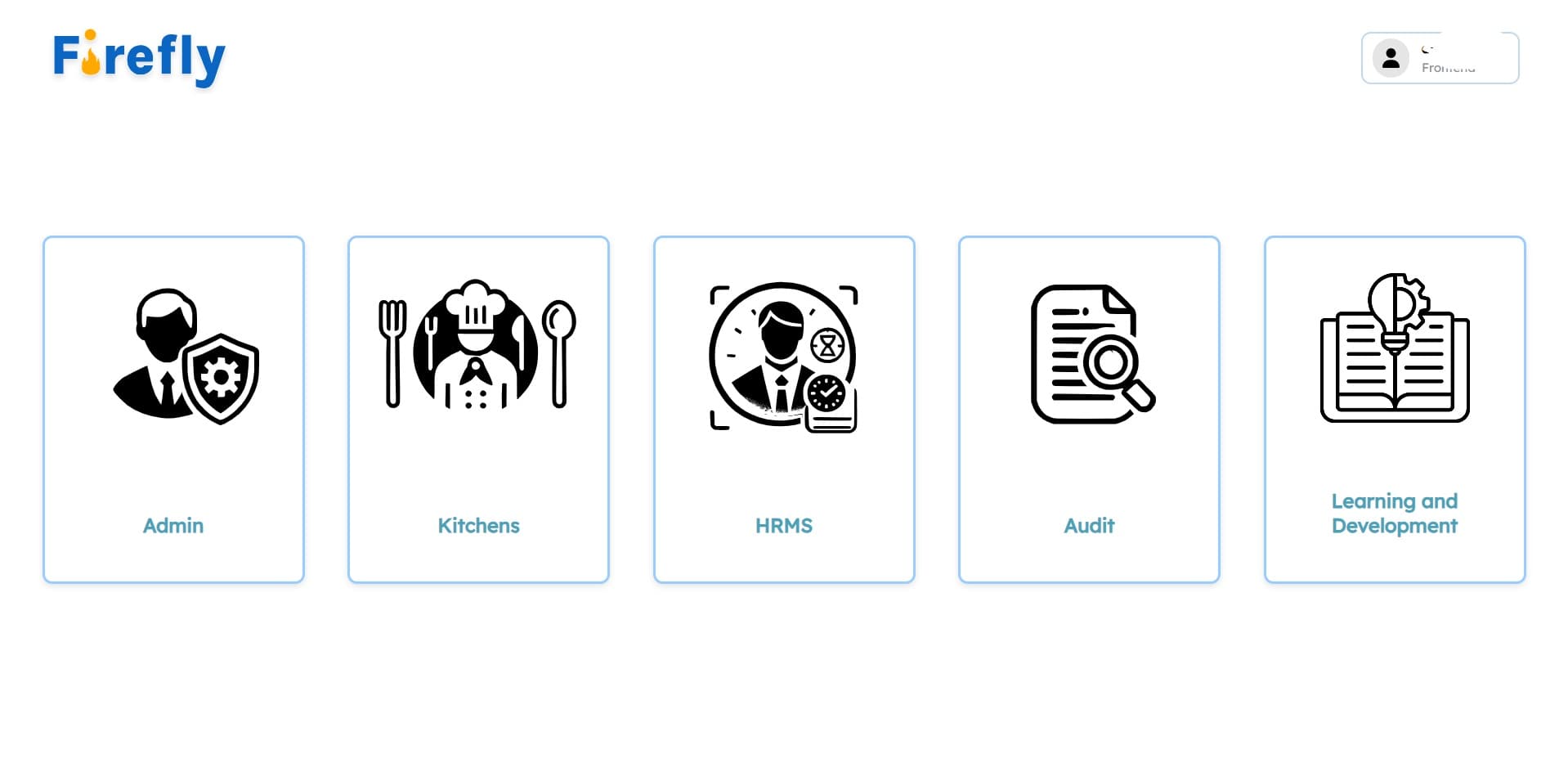 Cloud Kitchen Web Interface 1