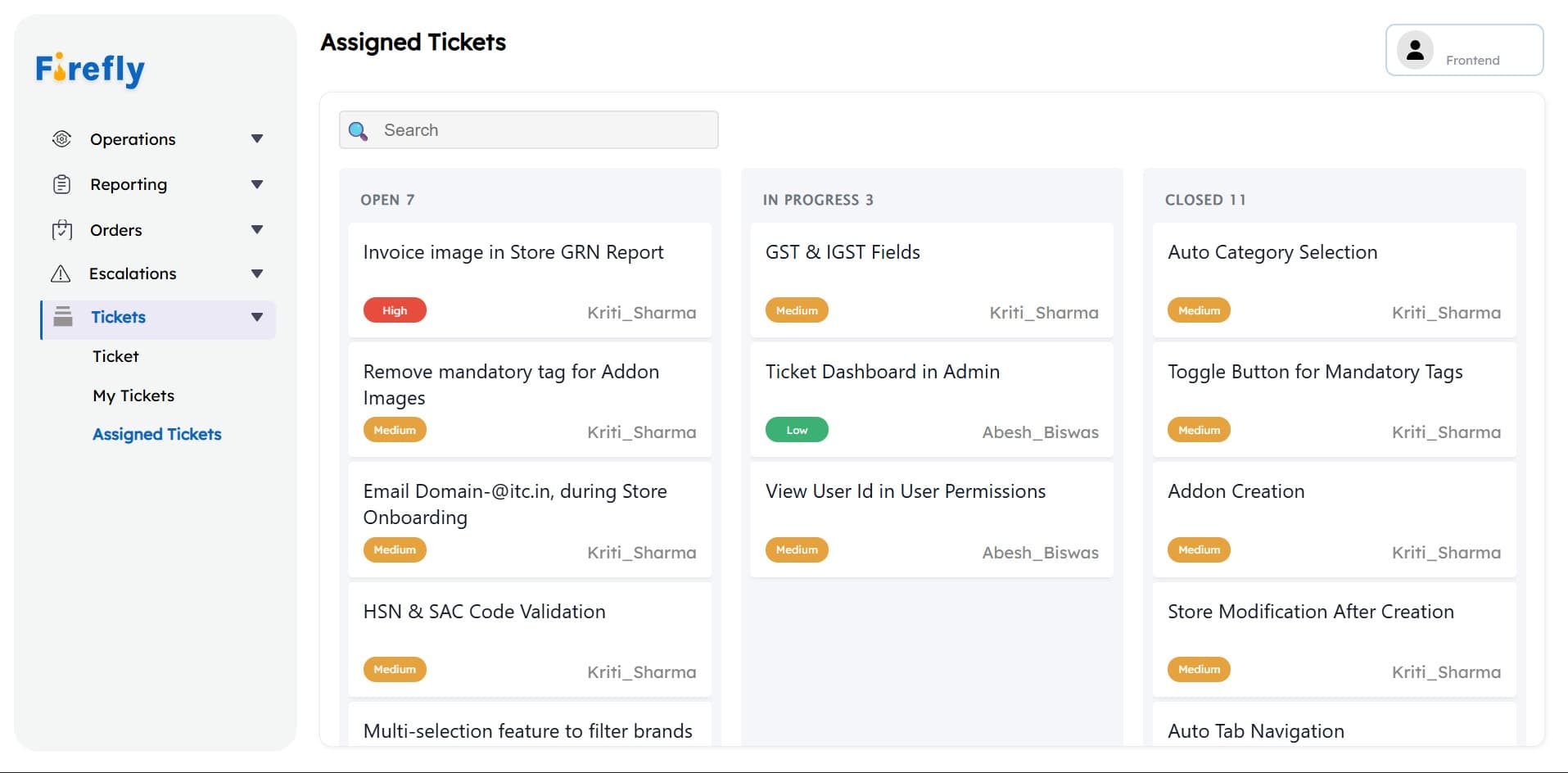 Cloud Kitchen Web Interface 3