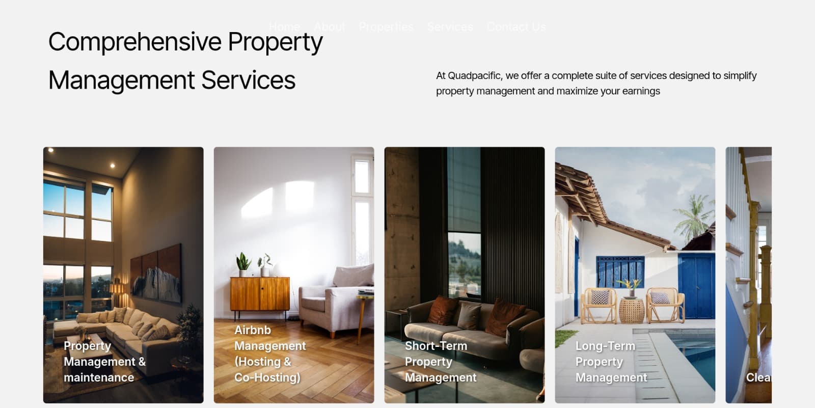 QuadPacific Interface Screenshot 2